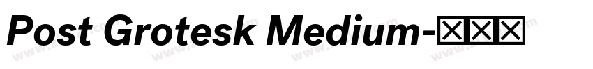Post Grotesk Medium字体转换